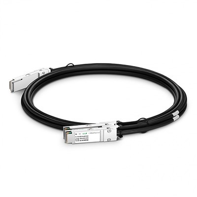 200g QSFP56 à 2 × 100g QSFP56 Câble en cuivre de fixation directe passive (DAC), 1. 5-3 m