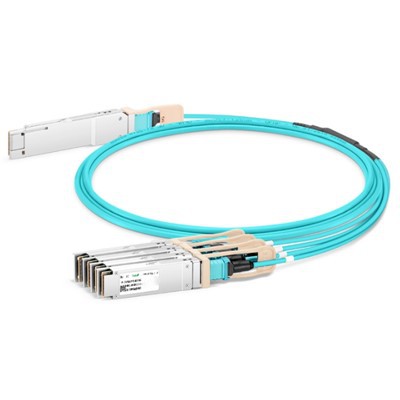 200G QSFP56 à 4x 50g SFP56 Câble optique actif (AOC), 1M -20 M