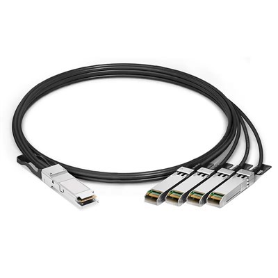 Qualité supérieure compatible 1 0 0g qsfp28 à 4 x 25g SFP28 Câble de rupture de cuivre à fixation directe passive 0,5m -5 m
